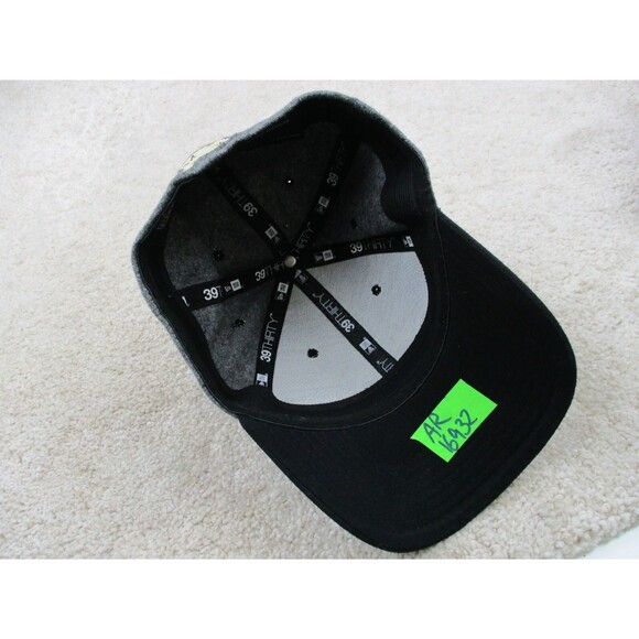 New Orleans Saints Hat Cap Fitted Small Medium Gray Wool New Era Football Mens - Picture 7 of 9